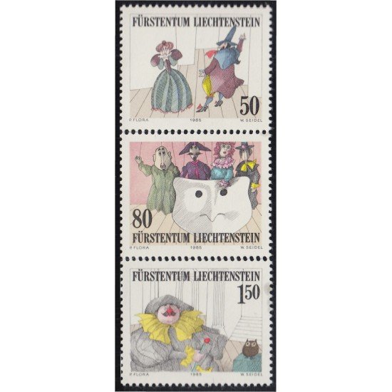 Liechtenstein 828/30 1985 Teatro MNH