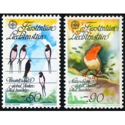FAU3/S Liechtenstein Nº 834/35 1986 Europa-protección de la nat. y medioambiente/pájaros-Lujo FAU3/S Liechtenstein Nº 834/35 1986 Europa-protección de la nat. y medioambiente/pájaros-Lujo