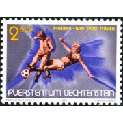 DEP4/S Liechtenstein  Nº 928  1990 Mundial de fútbol Italia