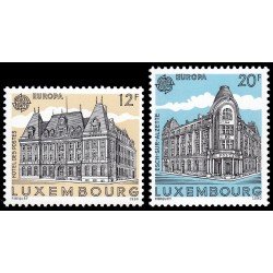 Luxemburgo 1193/94 1990 Europa Edificios postales MNH Luxemburgo 1193/94 1990 Europa Edificios postales MNH