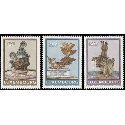 Luxemburgo 1198/00 1990 Serie artística Fuentes MNH Luxemburgo 1198/00 1990 Serie artística Fuentes MNH