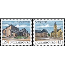 Luxemburgo 1201/02 1990 Serie turística MNH Luxemburgo 1201/02 1990 Serie turística MNH