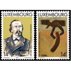 Luxemburgo 1225/26 1991 Serie conmemorativa MNH Luxemburgo 1225/26 1991 Serie conmemorativa MNH