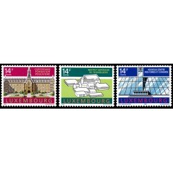 Luxemburgo 1238/40 1992 Edificios MNH Luxemburgo 1238/40 1992 Edificios MNH