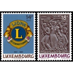 Luxemburgo 1245/46 1992 Serie conmemorativa MNH Luxemburgo 1245/46 1992 Serie conmemorativa MNH