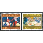 PI2 Luxemburgo Luxembourg  Nº 1268/69  1993 Europa-arte contemporáneo-Lujo