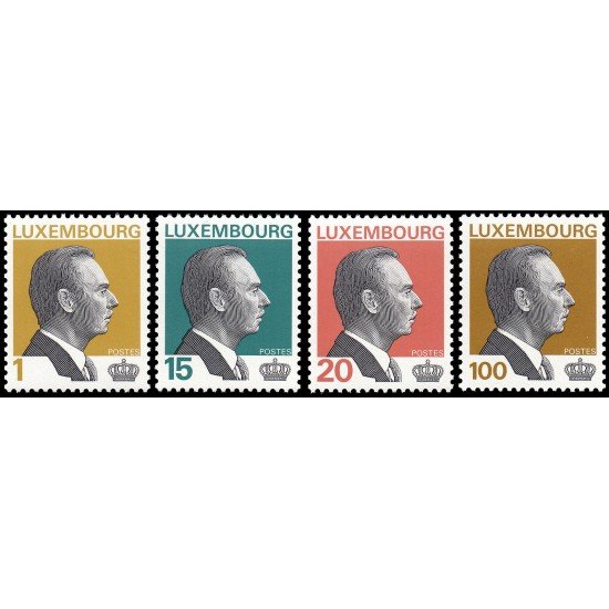 Luxemburgo 1284/87 1994 Serie efigie del Gran Duque Juan MNH