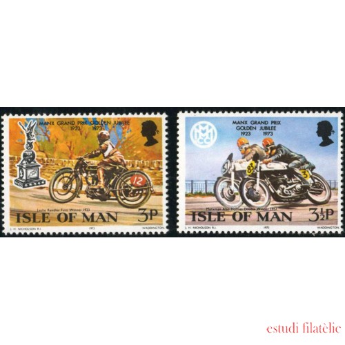 DEP7/S Man (isla de) Nº 22/23  1973  50º Aniv. del Gran premio de motociclismo Lujo