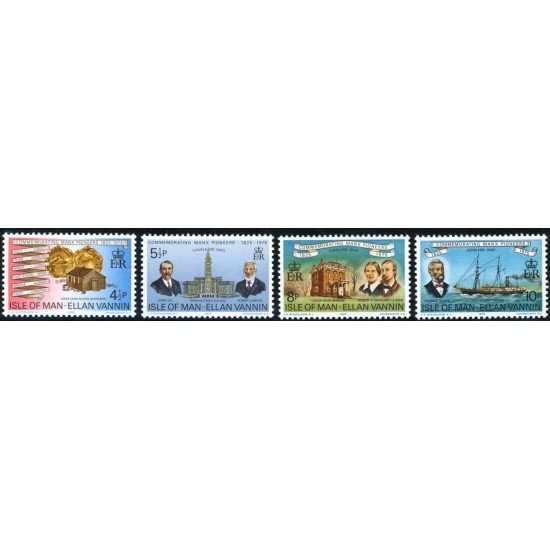 BA2/S Man (isla de)  Nº 43/46  1975 Pioneros de Man en América Lujo