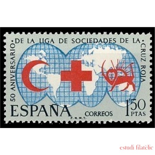 España Spain 1925 1969 L Aniversario de la Liga de Sociedades de  Cruz Roja MNH