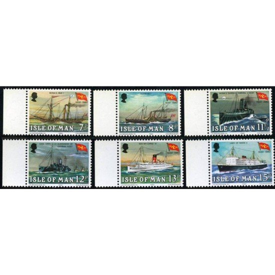 BA2/S Man (isla de) Nº 159/64  1980 150º Aniv. de la Cia. de barcos postales de Man Lujo