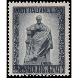 Italia Italy 542 1949 Inauguración del monumento a G. Mazzini MNH Italia Italy 542 1949 Inauguración del monumento a G. Mazzini MNH