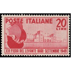Italia Italy 548 1949 13ª Feria de Levante en Bari MNH Italia Italy 548 1949 13ª Feria de Levante en Bari MNH