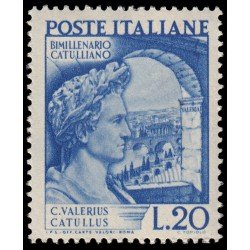 Italia Italy 552 1949 2000 Años de la muerte del poeta Catulle MNH Italia Italy 552 1949 2000 Años de la muerte del poeta Catulle MNH