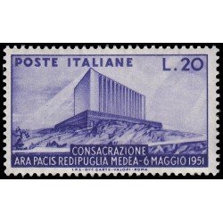 Italia Italy 594 1951 Consagración de Ara Pacis MNH Italia Italy 594 1951 Consagración de Ara Pacis MNH