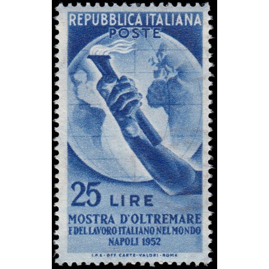 Italia Italy 629 1952 Exposición de ultramar Nápoles MNH