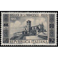 Italia Italy 696 1955 7 Centenario de la basílica de San Francisco de Asís MNH