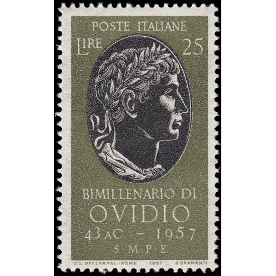 Italia Italy 737 1957 Bimilenario de Ovidio MNH