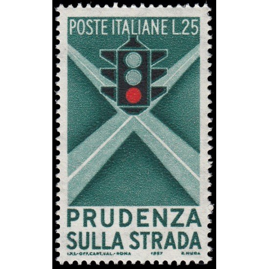 Italia Italy 743 1957 Prevención vial MNH
