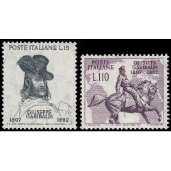 Italia Italy 749/50 1957 150 Aniv. de Garibaldi MNH Italia Italy 749/50 1957 150 Aniv. de Garibaldi MNH