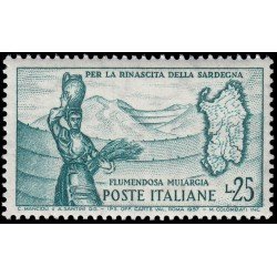 Italia Italy 753 1958 Por el renacimiento de Cerdeña MNH Italia Italy 753 1958 Por el renacimiento de Cerdeña MNH