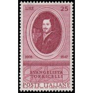 Italia Italy 769 1958 350 Aniv. del físico E. Torricelli MNH