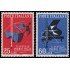 Italia Italy 776/77 1958 10 Aniv. del premio internacional de radio-TV  MNH
