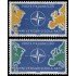 Italia Italy 781/82 1959 10 Aniv. de la OTAN MNH