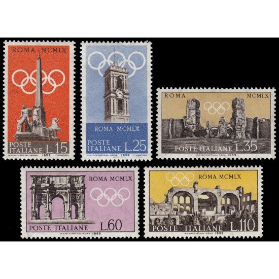 Italia Italy 788/92 1959 Preludio JJOO de Roma MNH