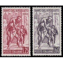 Italia Italy 807/08 1960 Año mundial del refugiado MNH Italia Italy 807/08 1960 Año mundial del refugiado MNH