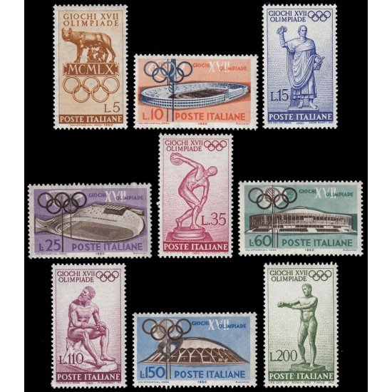 Italia Italy 812/20 1960 JJOO Roma  MNH