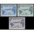 Italia Italy 845/47 1961 Visita del presidente Gronchi a Argentina Uruguay y Perú Mapa MNH