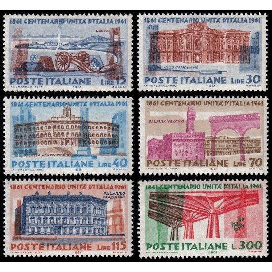 Italia Italy 852/57 1961 Centenario de la Unidad italiana MNH
