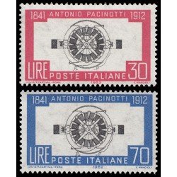 Italia Italy 864/65 1962 50º Aniv. de la muerte del físico A. Pacionotti MNH Italia Italy 864/65 1962 50º Aniv. de la muerte del físico A. Pacionotti MNH
