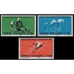 Italia Italy 868/70 1962 Campeonatos del mundo de ciclismo MNH Italia Italy 868/70 1962 Campeonatos del mundo de ciclismo MNH