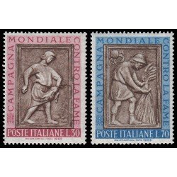 Italia Italy 884/85 1963 Campaña mundial contra el hambre MNH Italia Italy 884/85 1963 Campaña mundial contra el hambre MNH
