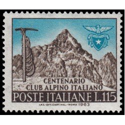 Italia Italy 886 1963 Centenario del club alpino italiano MNH Italia Italy 886 1963 Centenario del club alpino italiano MNH
