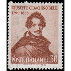 Italia Italy 898 1963 Centenario de la muerte del poeta G. Gioachino Belli MNH Italia Italy 898 1963 Centenario de la muerte del poeta G. Gioachino Belli MNH