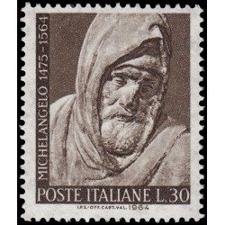 Italia Italy 903 1963 4º Centenario de la muerte de Miguel Angel MNH Italia Italy 903 1963 4º Centenario de la muerte de Miguel Angel MNH