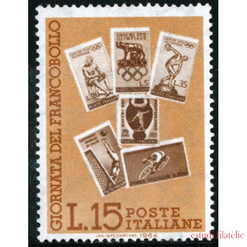 DEP1/S Italia Italy  Nº 915  1964  VI Día del sello Lujo