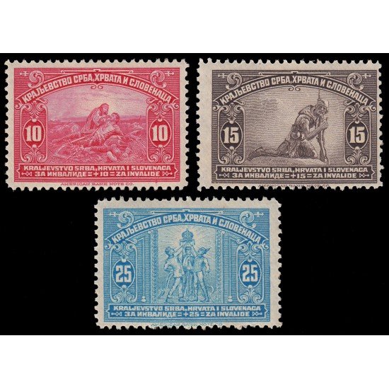 Yugoslavia 126/28 1921 En beneficio de los heridos de guerra MH Yugoslavia 126/28 1921 En beneficio de los heridos de guerra MH