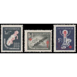 Yugoslavia 499/01 1948 En beneficio de obras contra la tuberculosis MNH