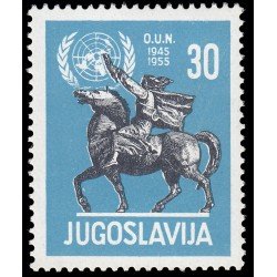 Yugoslavia 678 1955 10 aniv. de las Naciones Unidas MNH Yugoslavia 678 1955 10 aniv. de las Naciones Unidas MNH