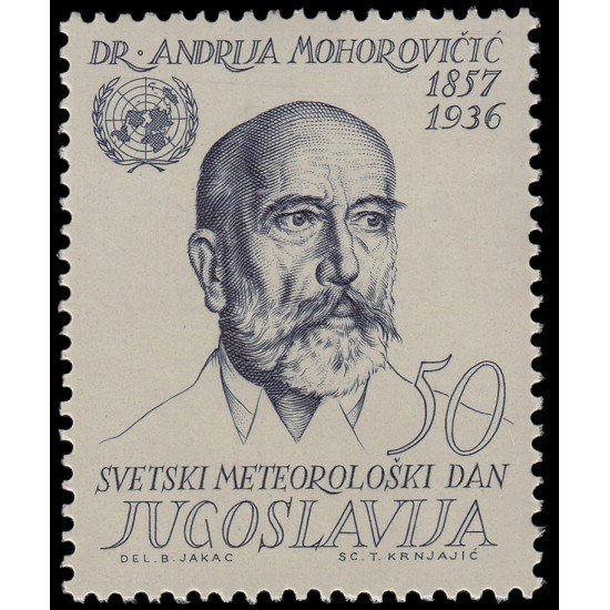 Yugoslavia 930 1963 Día mundial de la meteorología MNH Yugoslavia 930 1963 Día mundial de la meteorología MNH