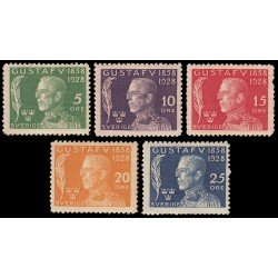 Suecia Sweden 206/10 1928 70 aniv. del Rey Gustavo V MH