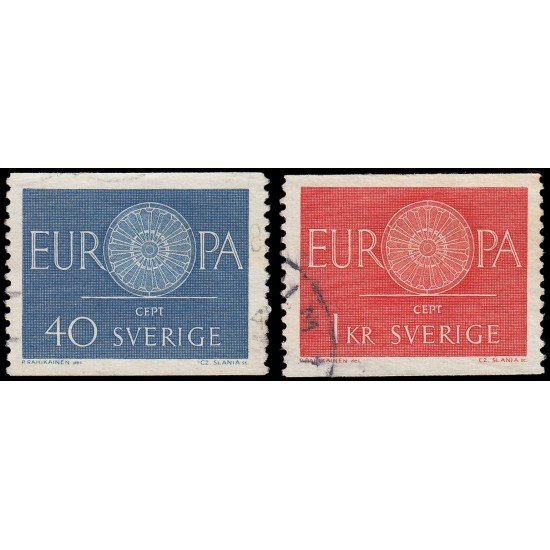 Suecia Sweden 454/55 1960 Europa Usados