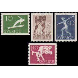 Suecia Sweden 372/75 1953 50 aniv. de la Federación nacional de atletismo MNH Suecia Sweden 372/75 1953 50 aniv. de la Federación nacional de atletismo MNH