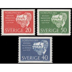 Suecia Sweden 488/90 1961 Röntgen, Prudhomme, von Behring y vant Hoff Premios Nobel 1901 MNH Suecia Sweden 488/90 1961 Röntgen, Prudhomme, von Behring y vant Hoff Premios Nobel 1901 MNH