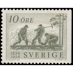 Suecia Sweden 411a 1956 Centenario del ferrocarril sueco MNH Suecia Sweden 411a 1956 Centenario del ferrocarril sueco MNH