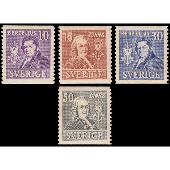 Suecia Sweden 275/78 1939 200 aniv. de la Real Academia de Ciencias MNH Suecia Sweden 275/78 1939 200 aniv. de la Real Academia de Ciencias MNH